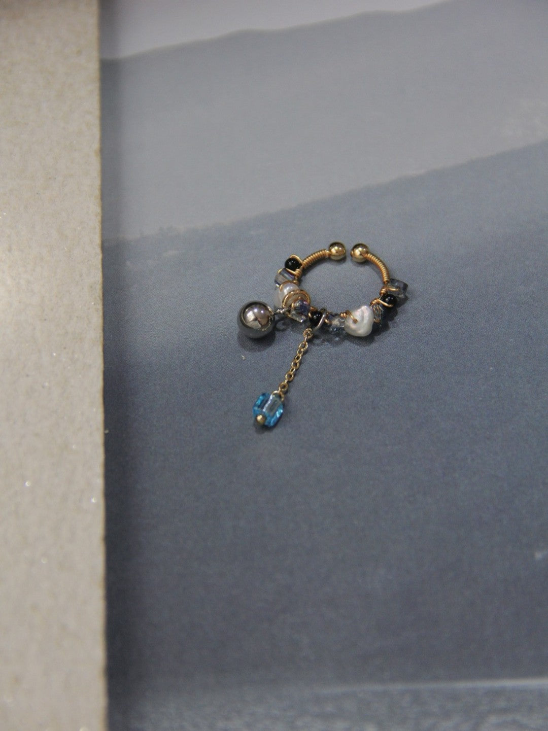 Chinoiserie MIYUKI Seed Beads Conch Clips,Lumivault.