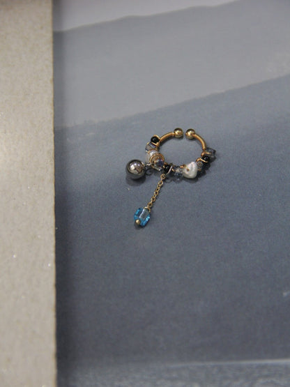 Chinoiserie MIYUKI Seed Beads Conch Clips