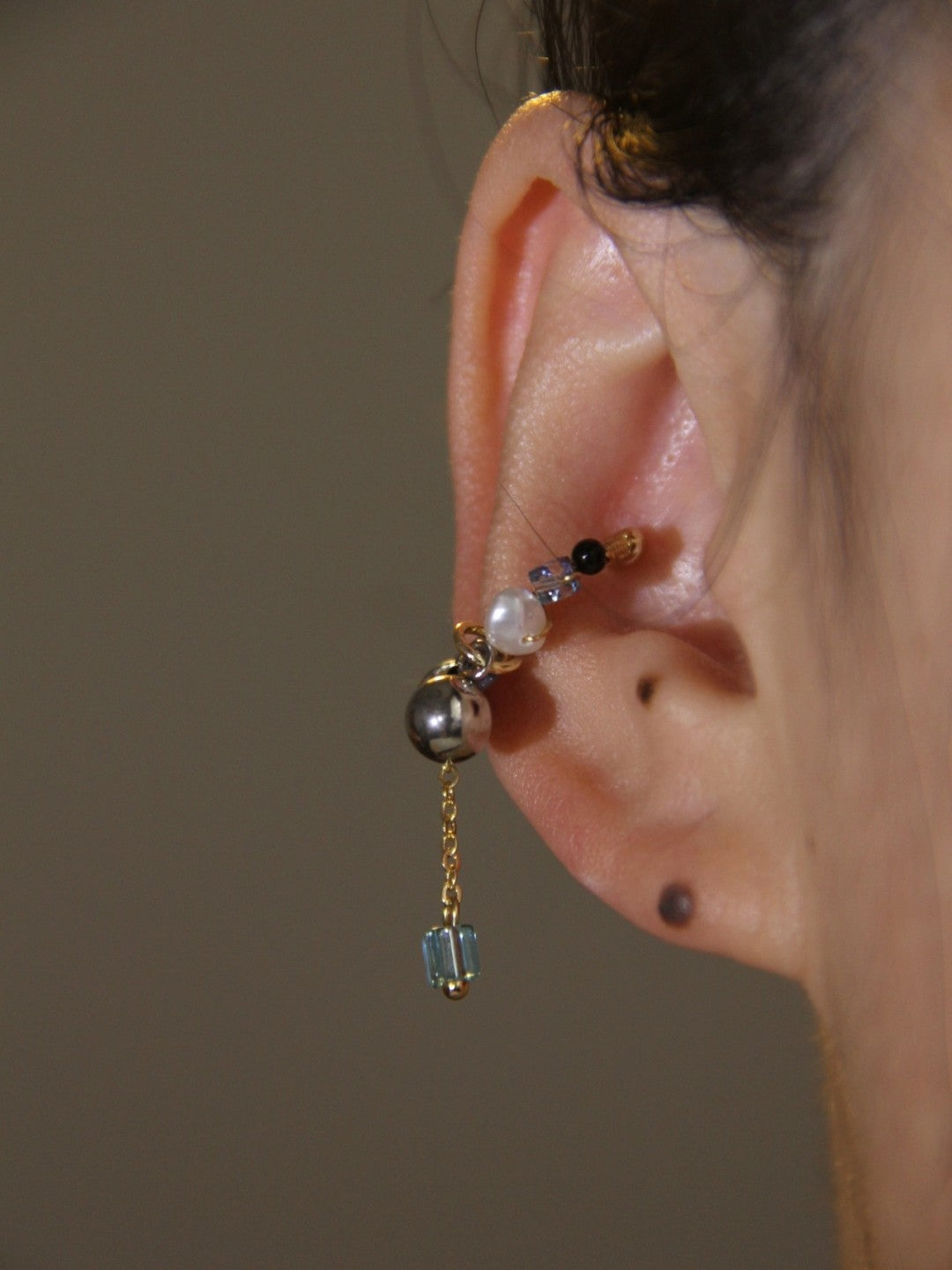 Chinoiserie MIYUKI Seed Beads Conch Clips,Lumivault.