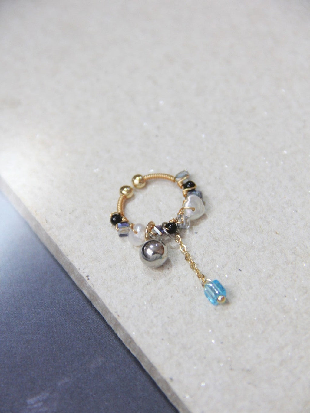 Chinoiserie MIYUKI Seed Beads Conch Clips,Lumivault.