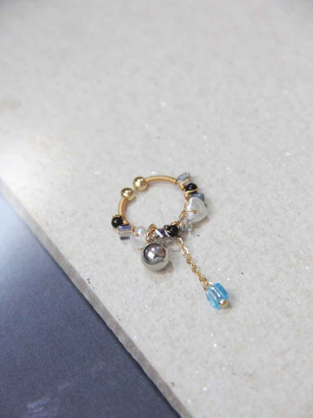Chinoiserie MIYUKI Seed Beads Conch Clips,Lumivault.