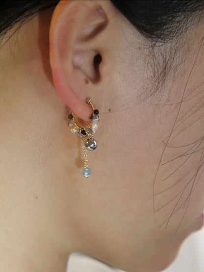 Chinoiserie MIYUKI Seed Beads Conch Clips - Lumivault
