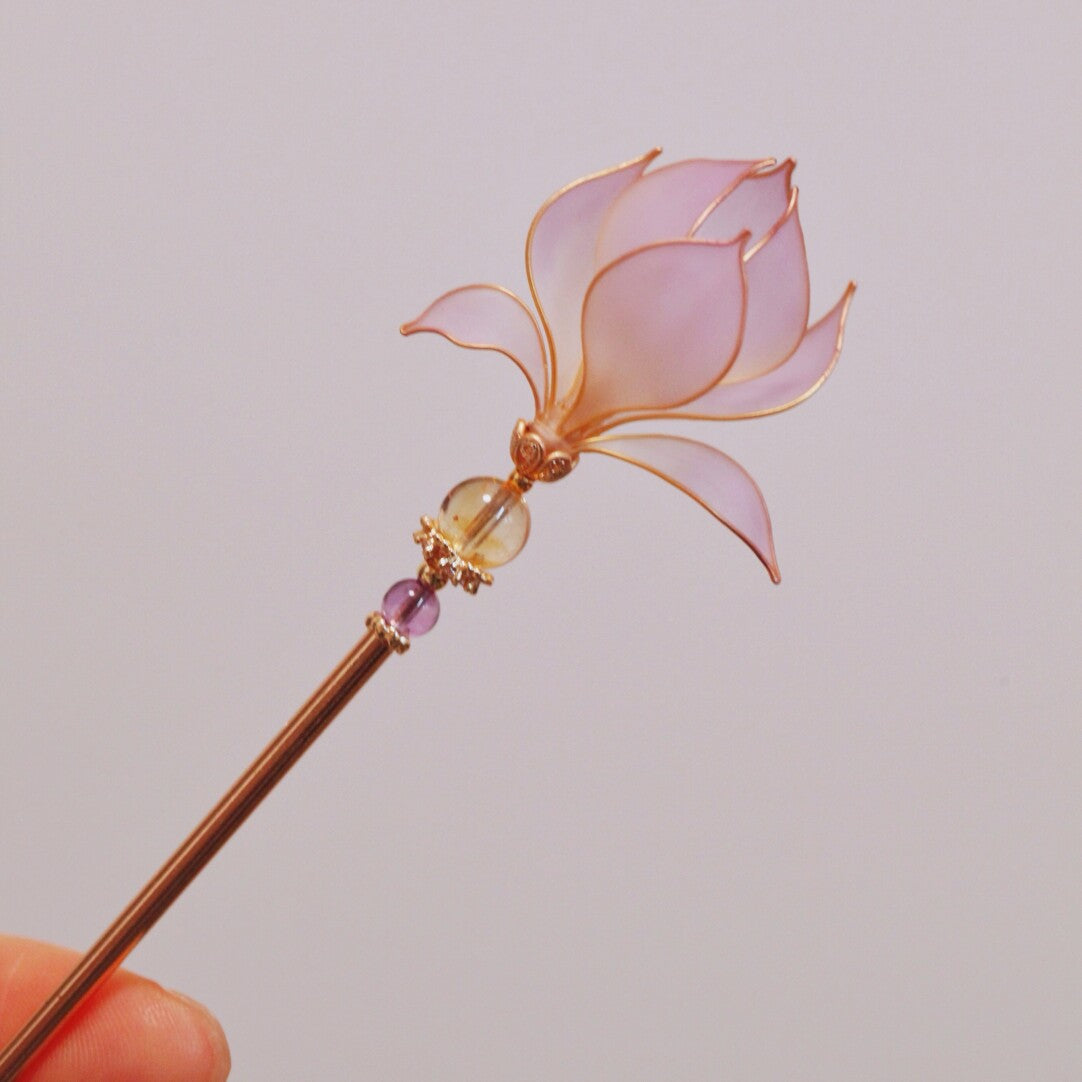 「Chinoiserie」Magnolia Hairpin,One Flower,Lumivault.