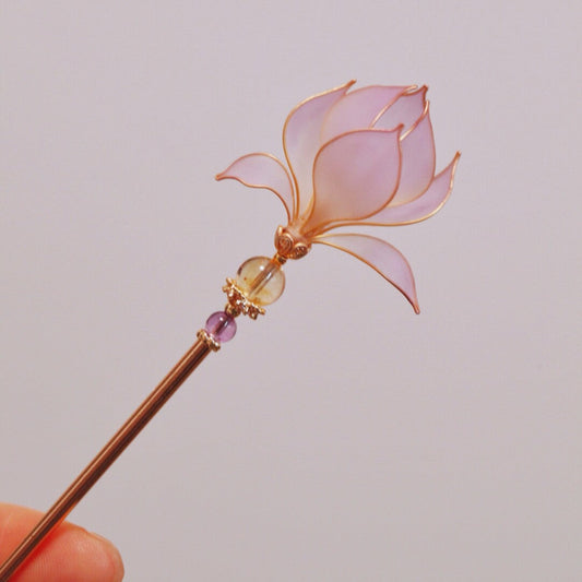 「Chinoiserie」Magnolia Hairpin - Lumivault