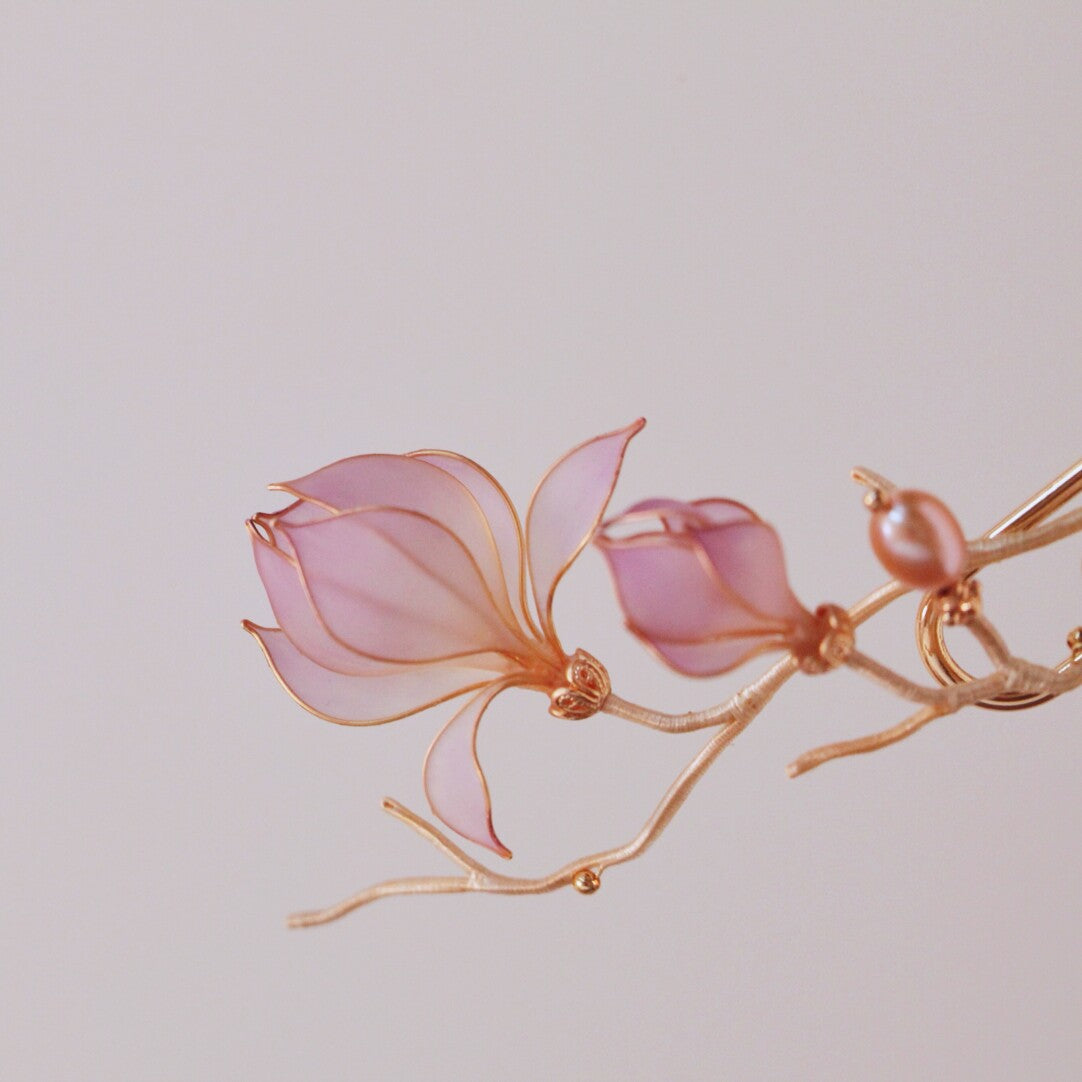 「Chinoiserie」Magnolia Hairpin - Lumivault