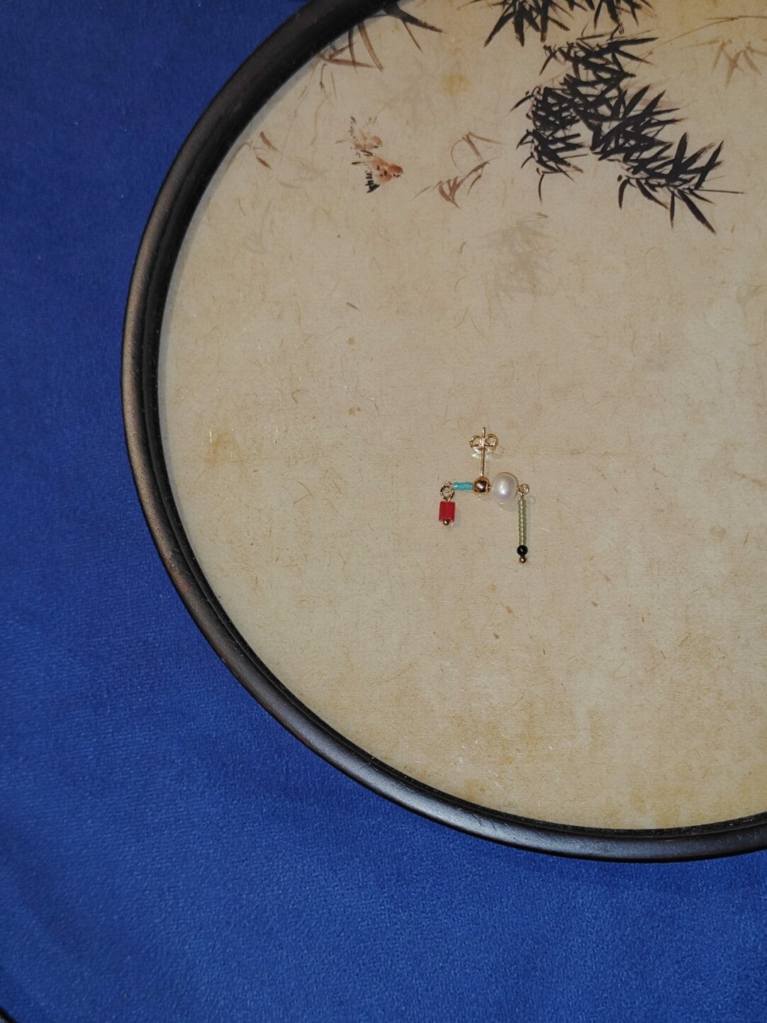 Chinoiserie Mini Fun Beaded Earrings,Lumivault.