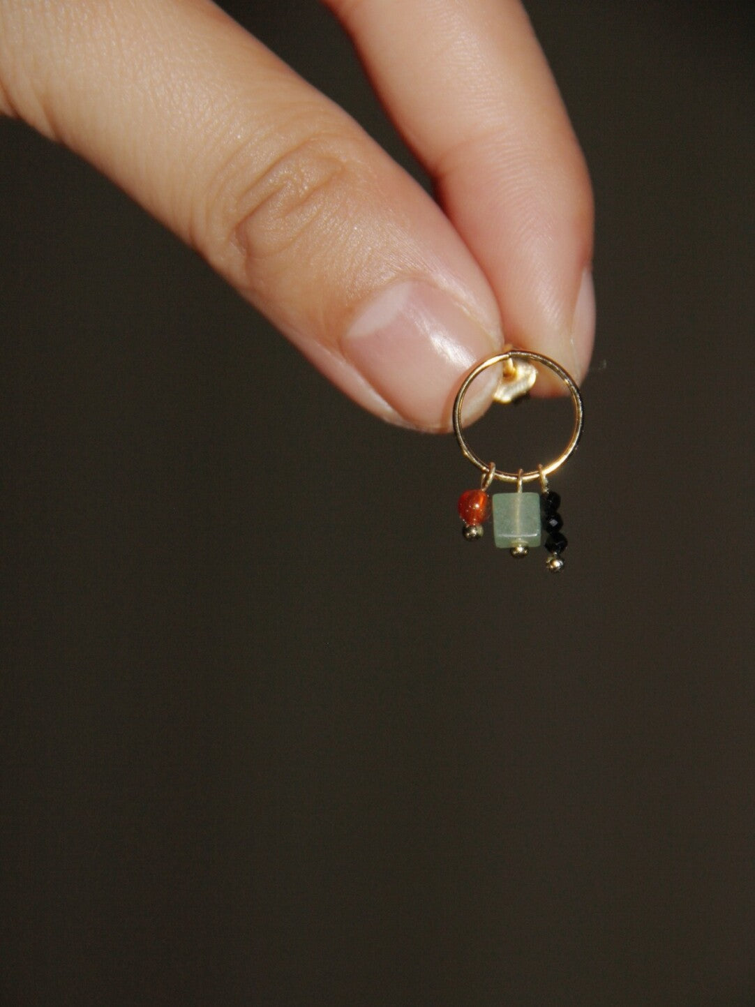 Chinoiserie Minimalist Square Circle Earrings,Lumivault.