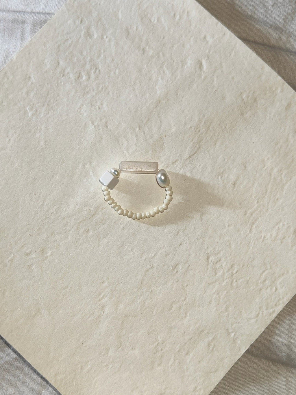 Chinoiserie Natural Jade Beads Ring,Lumivault.