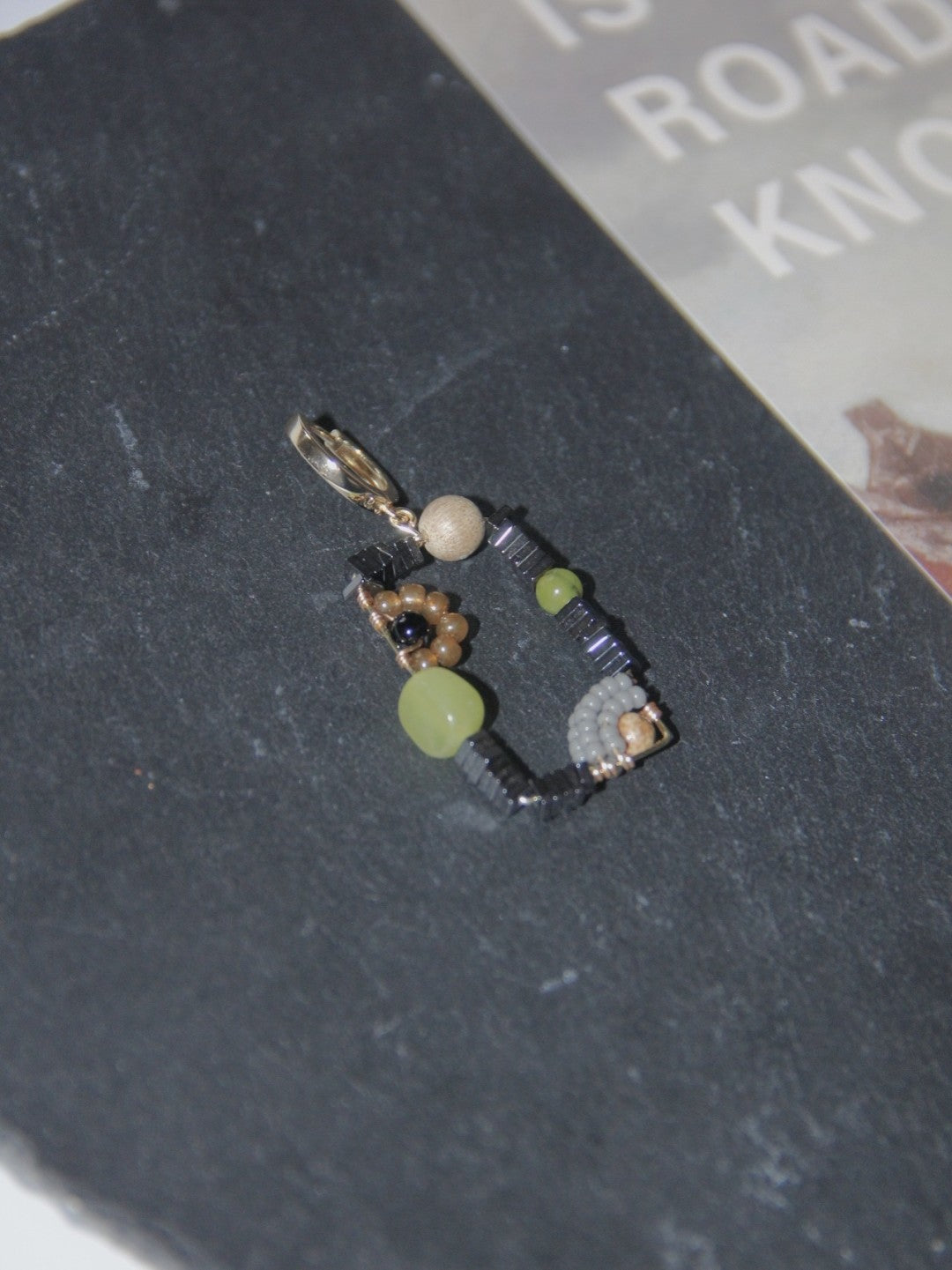 Chinoiserie Natural Jade Square Earrings,Lumivault.
