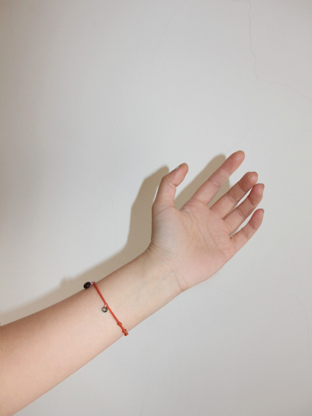 「Chinoiserie」 Natural Stone  Red Green  Bracelet - Lumivault