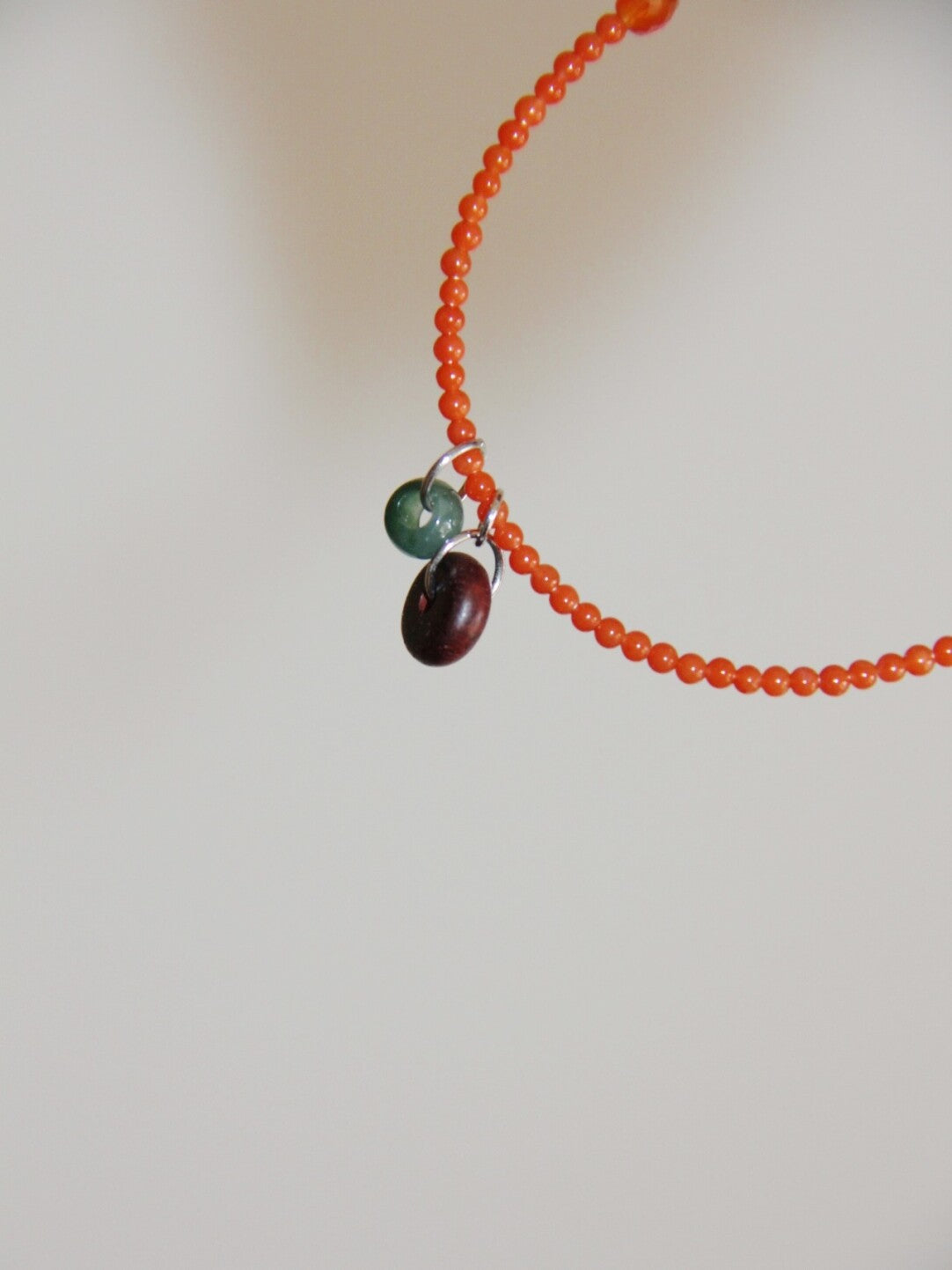 「Chinoiserie」 Natural Stone  Red Green  Bracelet - Lumivault