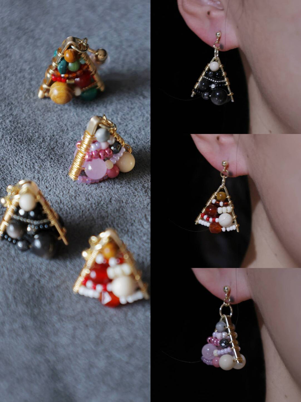 Christmas Tree Earrings,Lumivault.