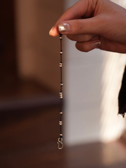 Clusters of Stars Silver Beads Braided Bracelet - Lumivault
