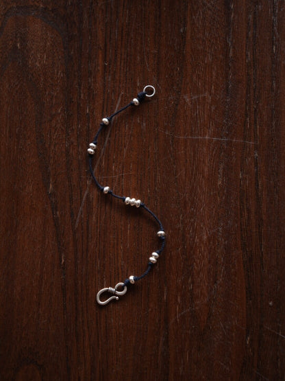 Clusters of Stars Silver Beads Braided Bracelet - Lumivault