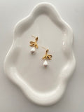 Cotton Pearl Earrings,Lumivault.