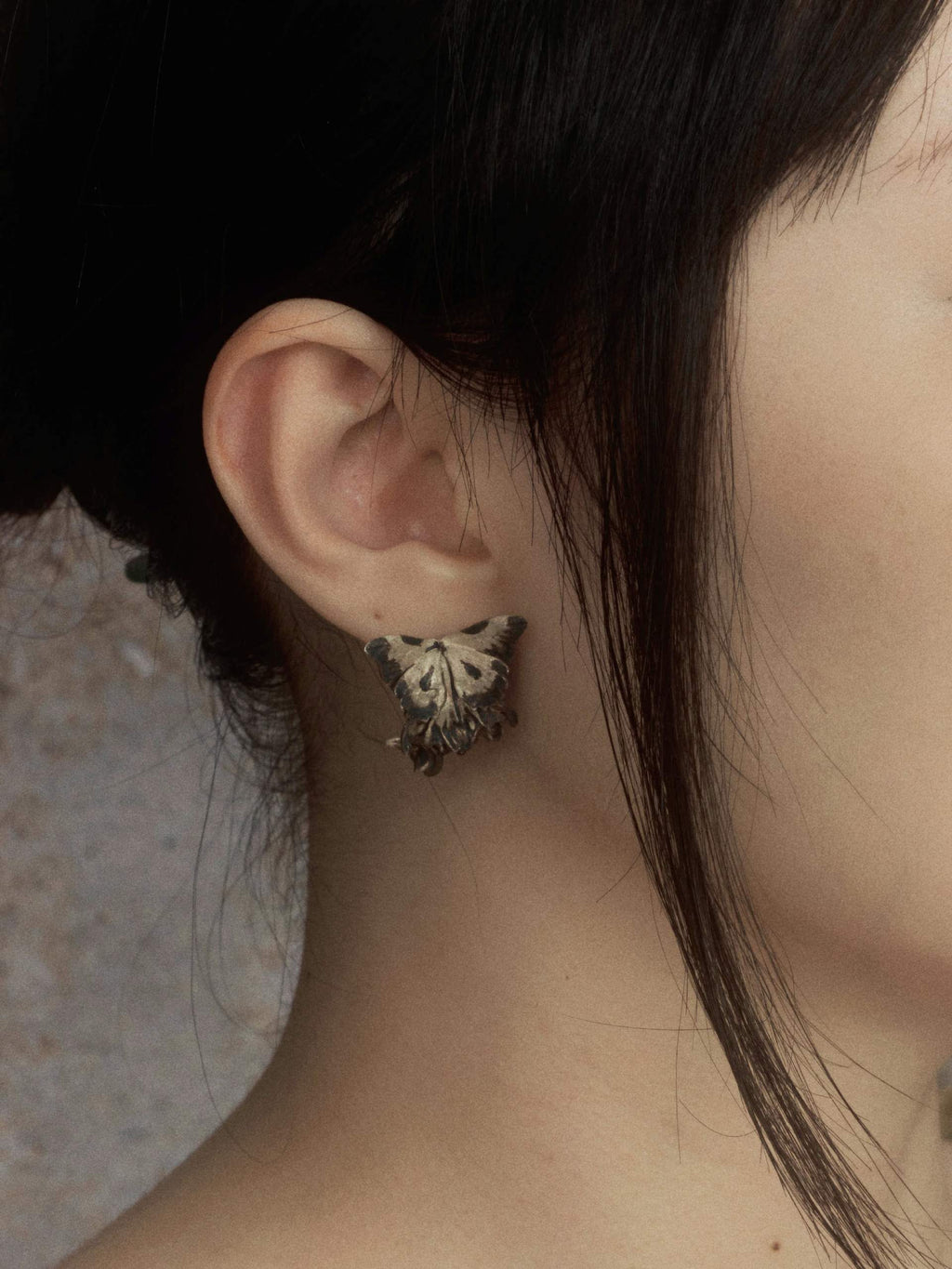 Dream Butterfly Earrings,Single / Black,Lumivault.