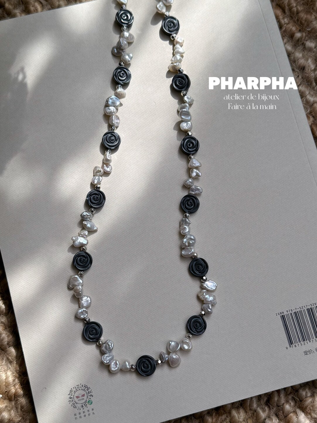 Pharpha Dried Rose Baroque Petal Pearl Necklace,Lumivault.