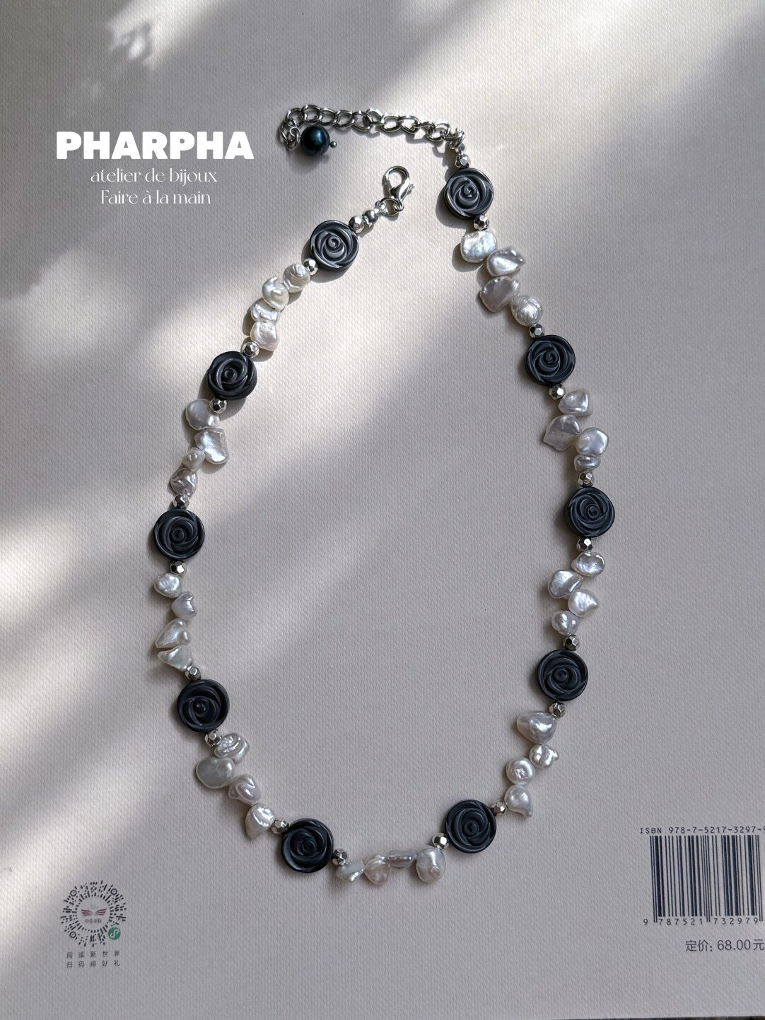 Pharpha Dried Rose Baroque Petal Pearl Necklace,Lumivault.