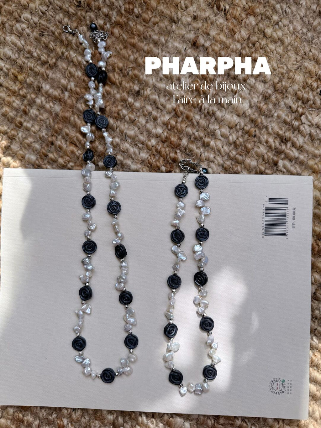 Pharpha Dried Rose Baroque Petal Pearl Necklace,Lumivault.