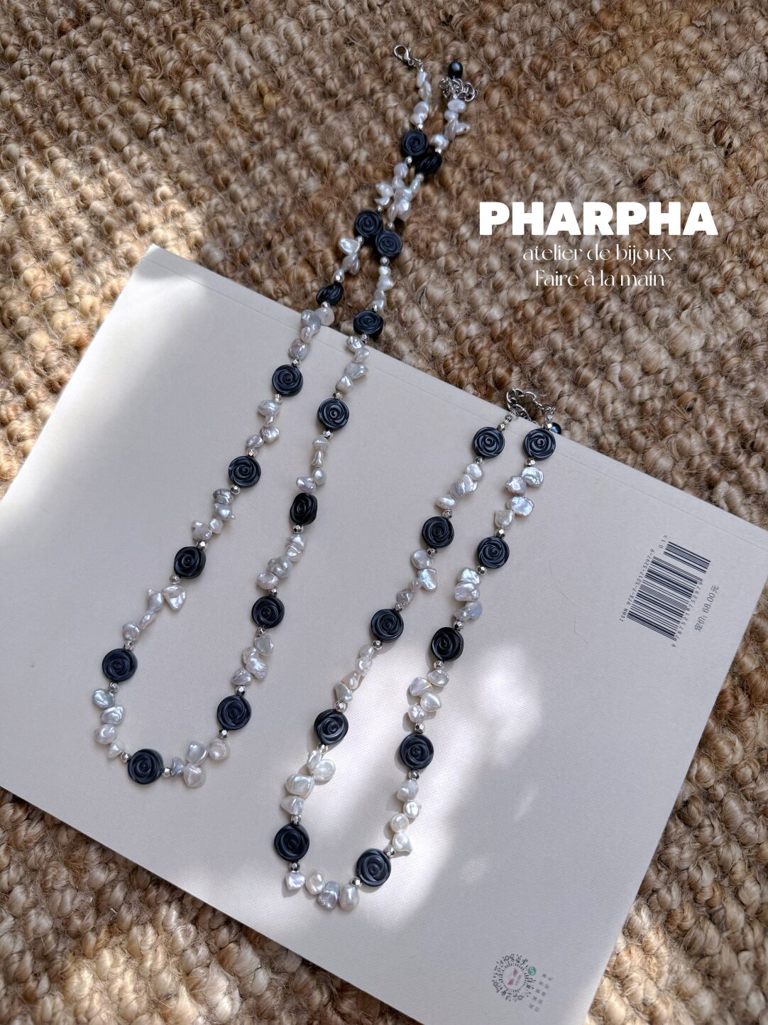 Pharpha Dried Rose Baroque Petal Pearl Necklace,Lumivault.