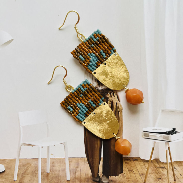 Ethnic MIYUKI Beaded Earrings,Lumivault.