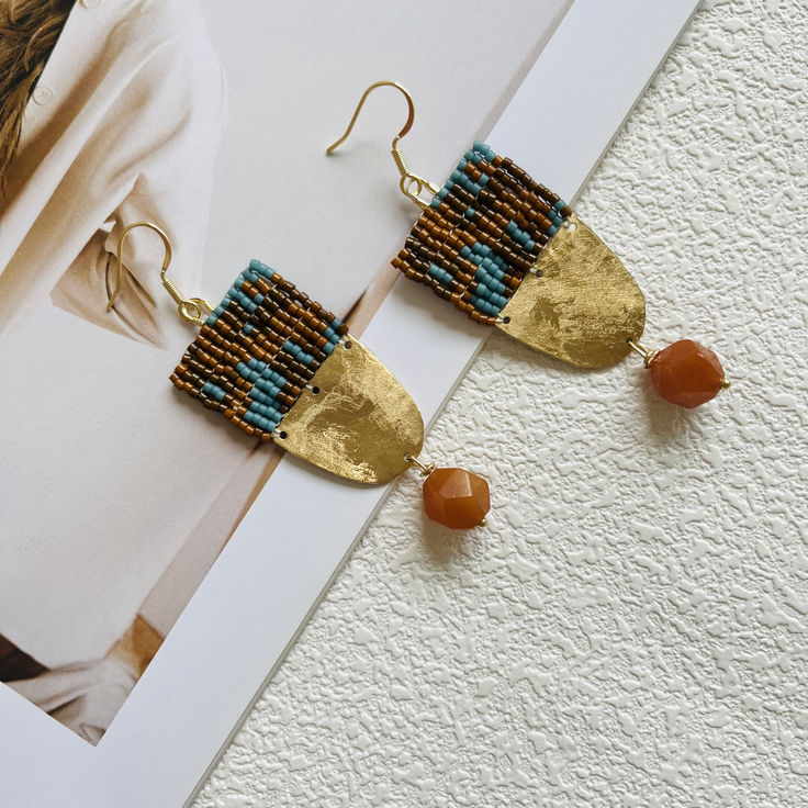 Ethnic MIYUKI Beaded Earrings,Lumivault.
