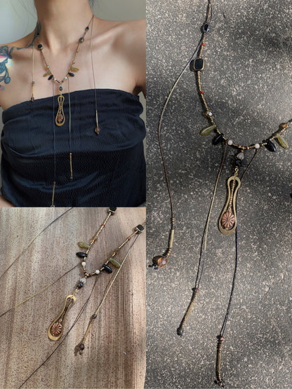 Euterpe Czech Beaded  Necklace