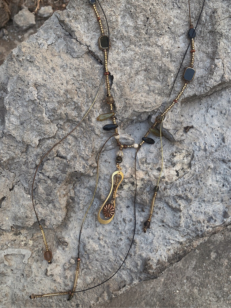 Euterpe Czech Beaded  Necklace