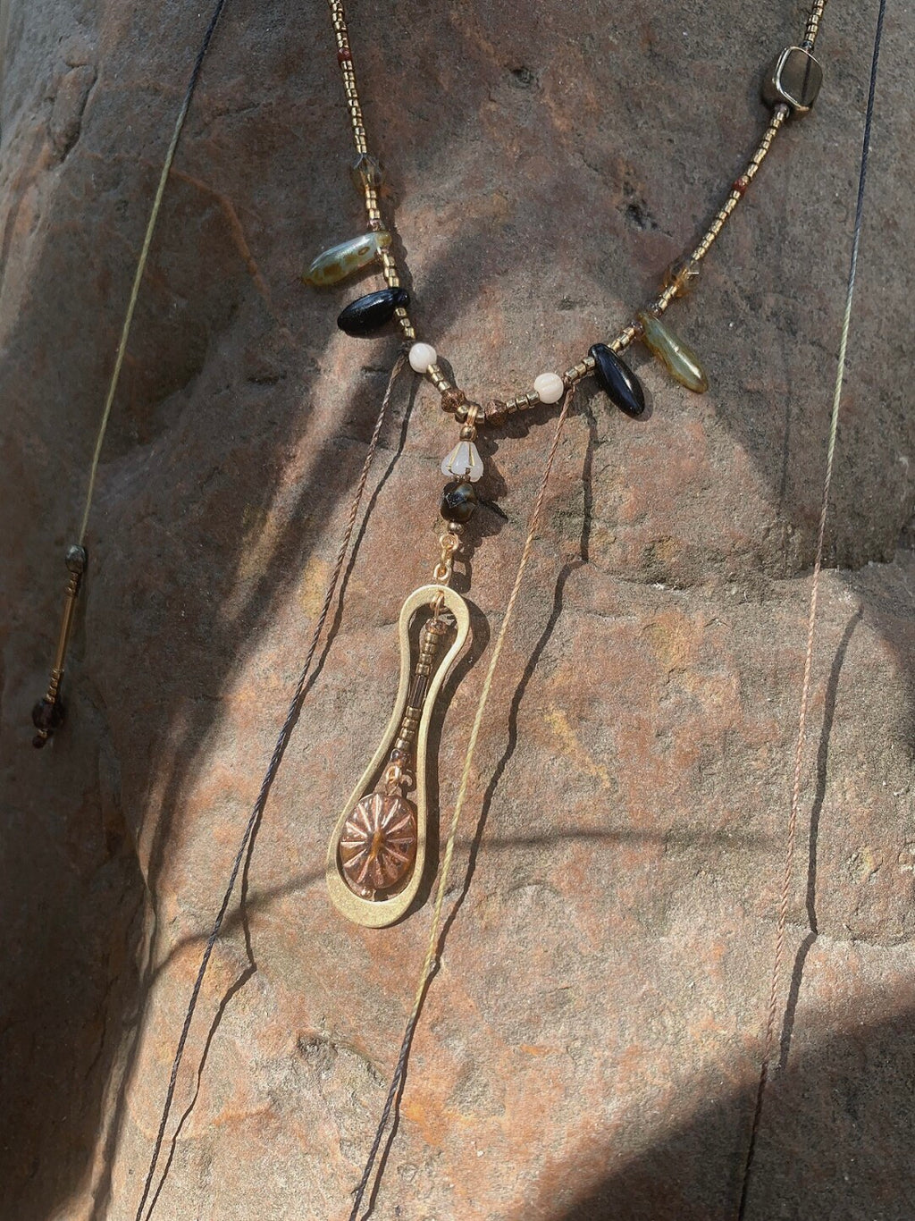 Euterpe Czech Beaded  Necklace,Lumivault.