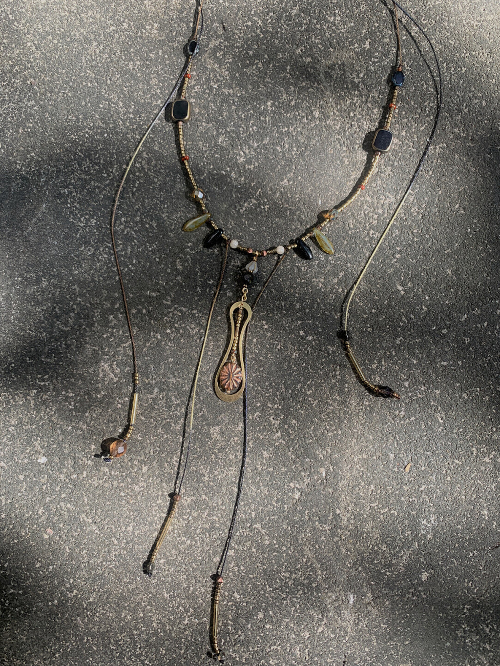 Euterpe Czech Beaded  Necklace,Lumivault.