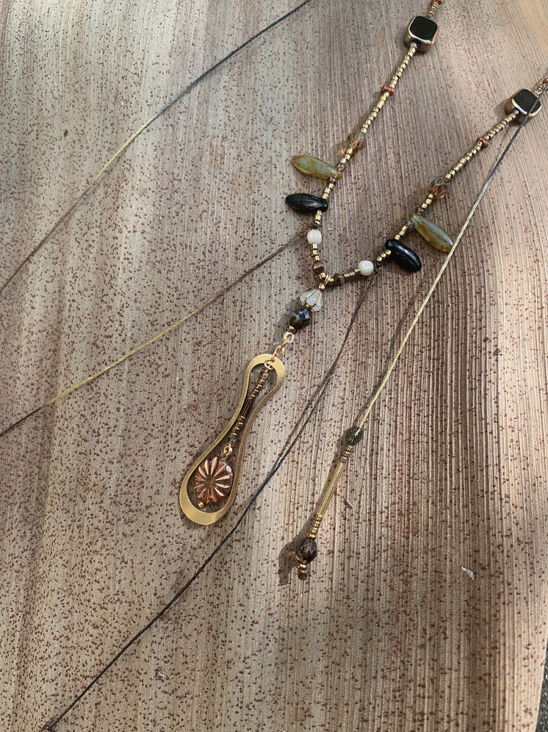 Euterpe Czech Beaded  Necklace,Lumivault.