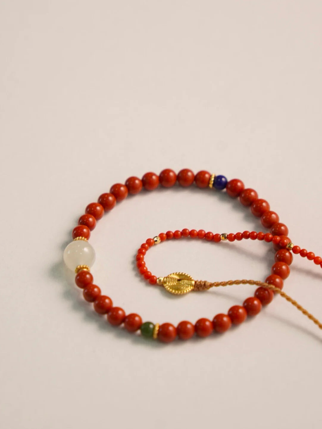 Fireworks Stars South Red Agate Beaded Bracelet,Lumivault.