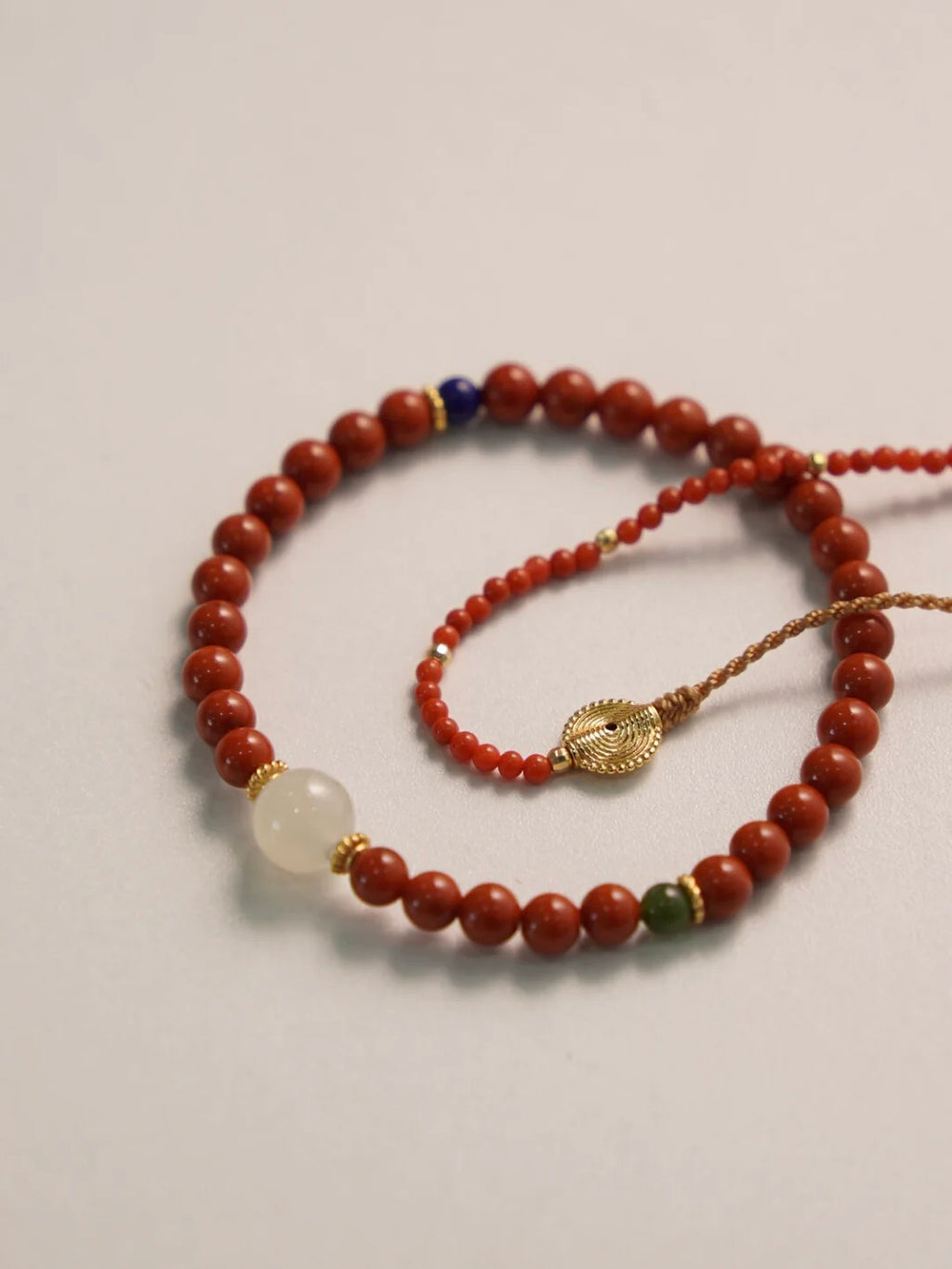 Fireworks Stars South Red Agate Beaded Bracelet,Lumivault.