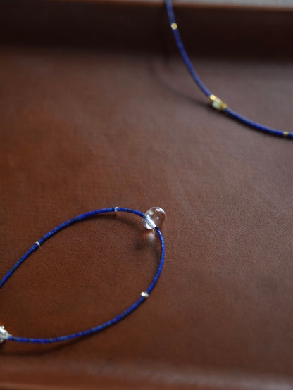Freesia Lapis Lazuli Beaded Bracelet - Lumivault