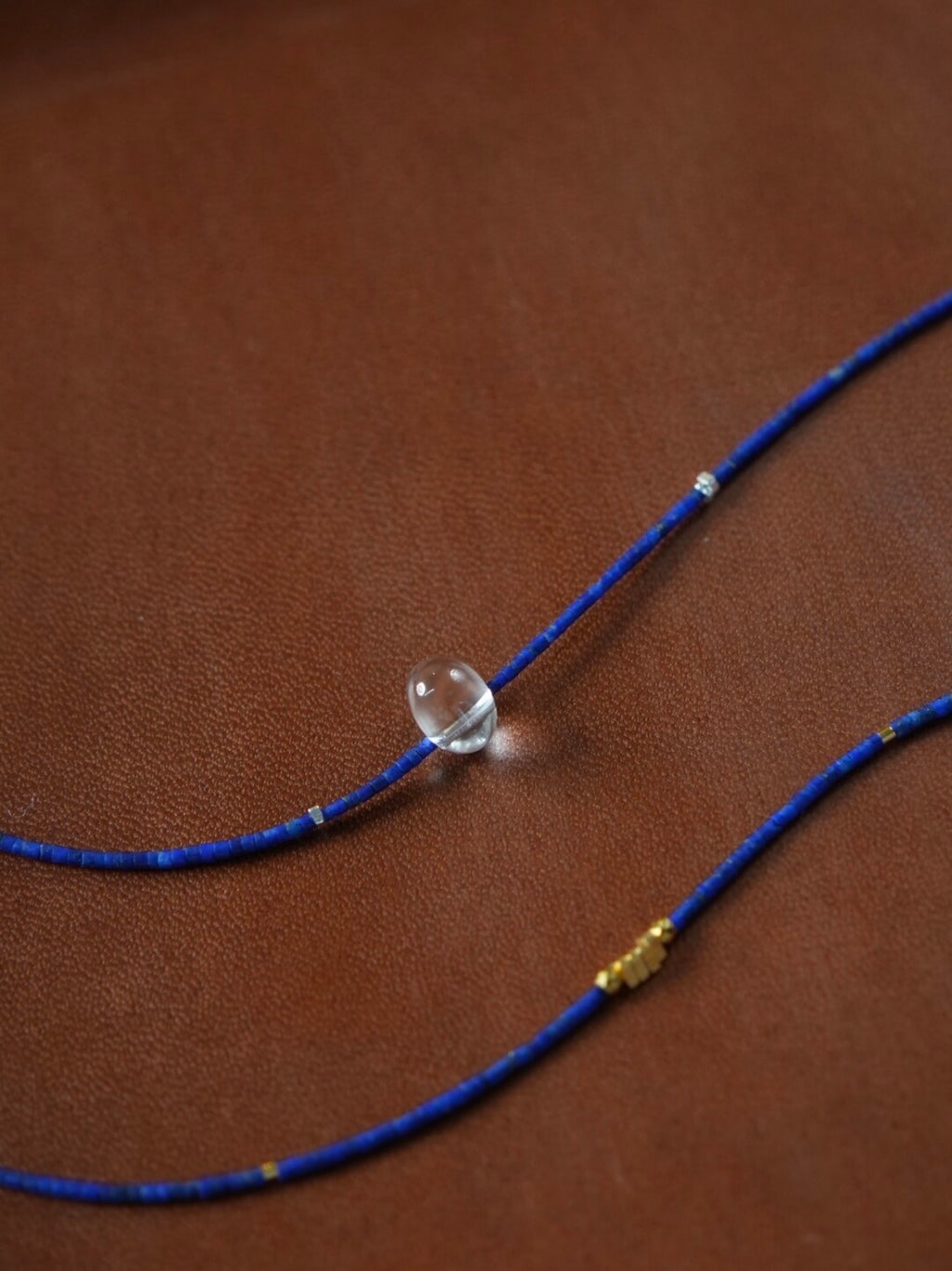 Freesia Lapis Lazuli Beaded Bracelet,Lumivault.