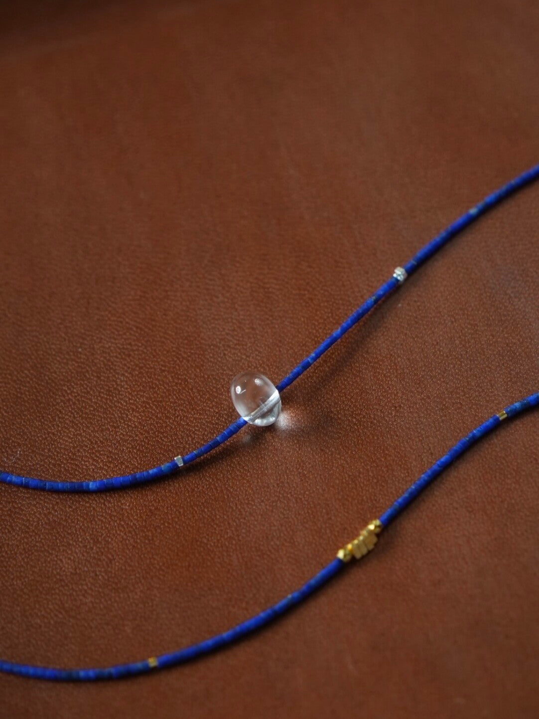 Freesia Lapis Lazuli Beaded Bracelet,Lumivault.