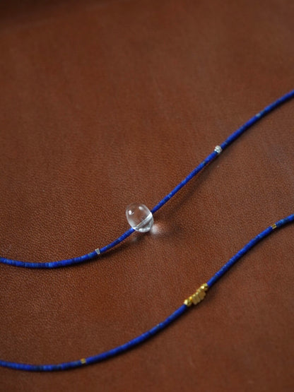 Freesia Lapis Lazuli Beaded Bracelet - Lumivault