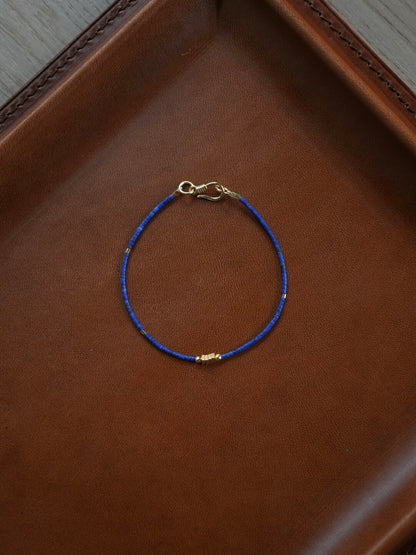 Freesia Lapis Lazuli Beaded Bracelet - Lumivault