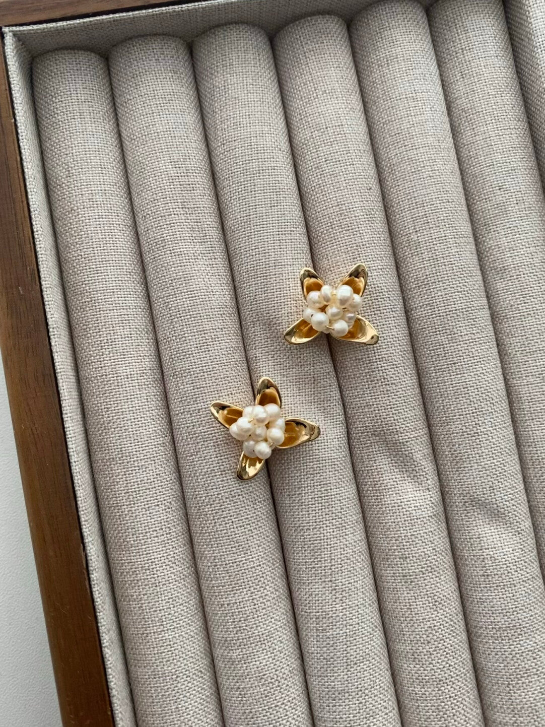 Freshwater Pearl Millet Bead Earrings,Lumivault.
