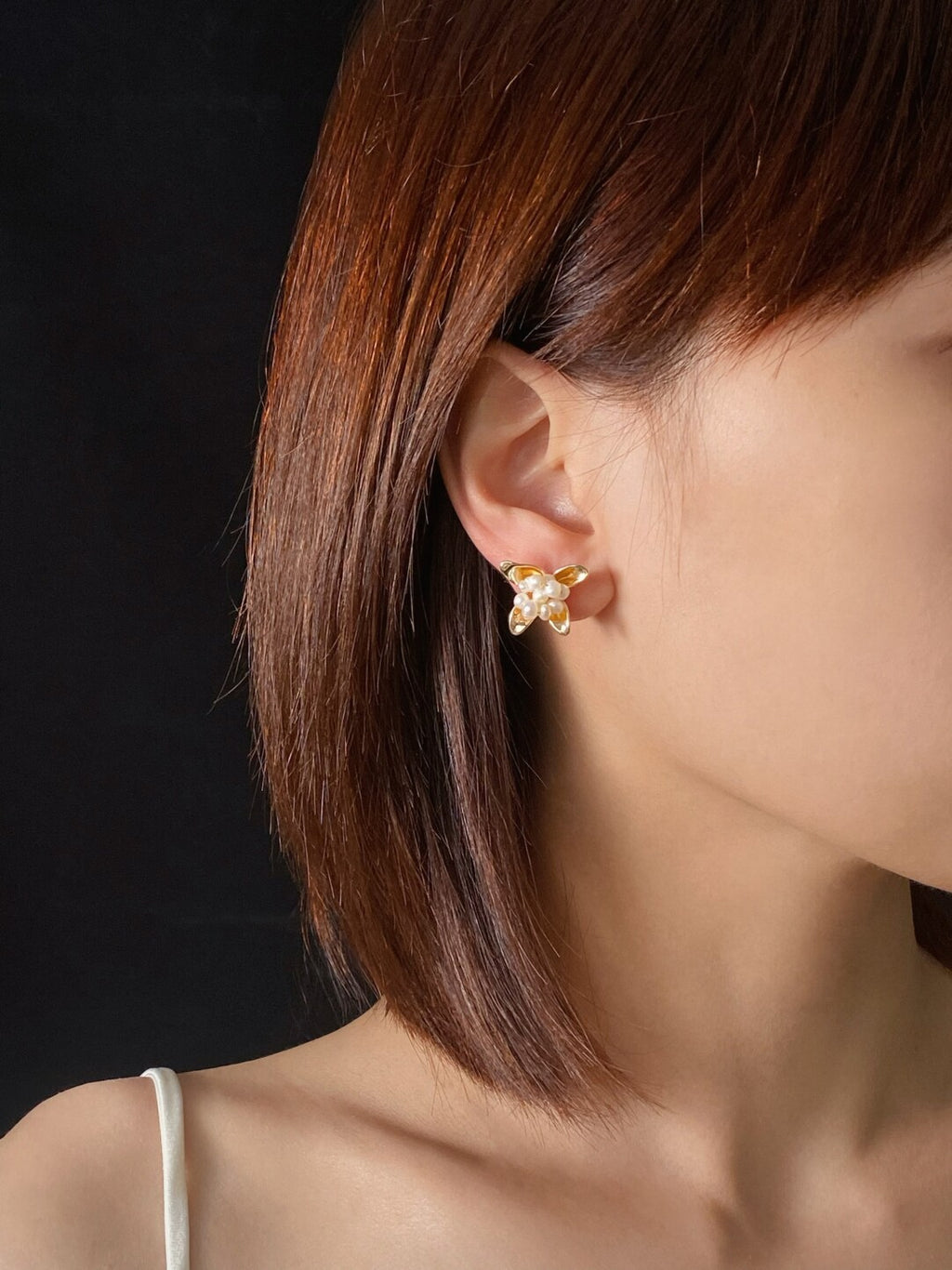 Freshwater Pearl Millet Bead Earrings,Lumivault.