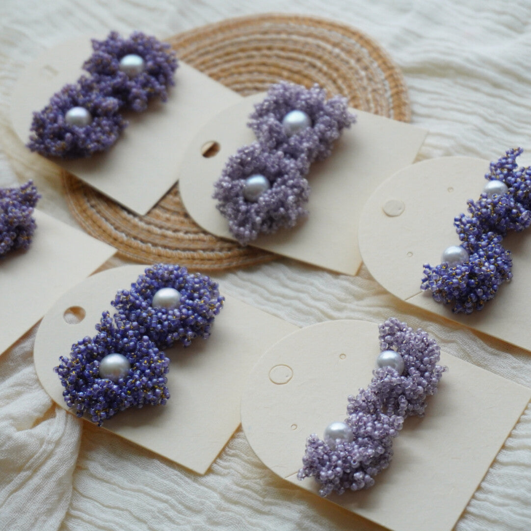 Freshwater Pearl Crochet Beaded Earrings,Lumivault.