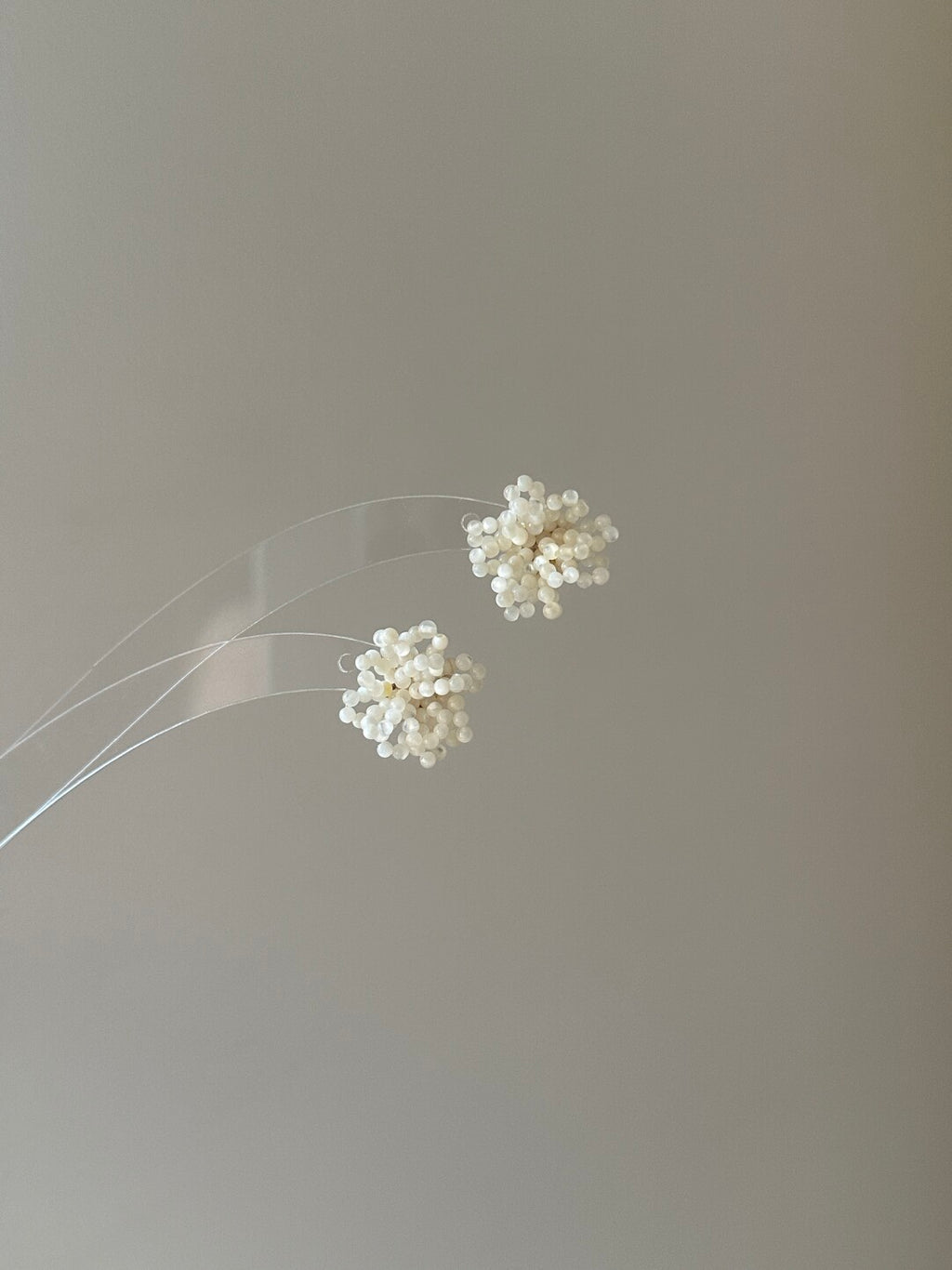 Gentle Small Flower Nacre Earrings,Lumivault.