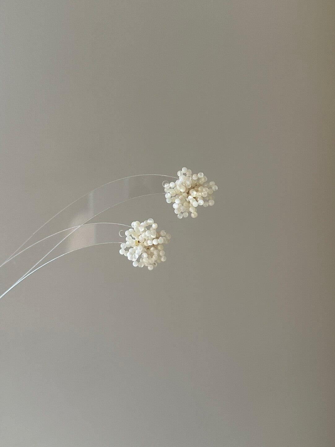 Gentle Small Flower Nacre Earrings,Lumivault.