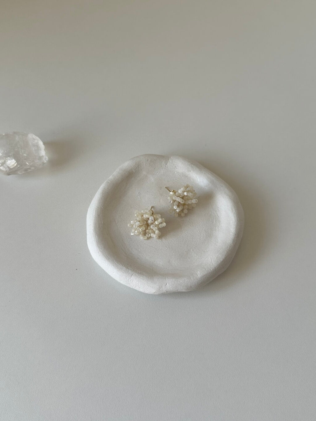 Gentle Small Flower Nacre Earrings,Lumivault.