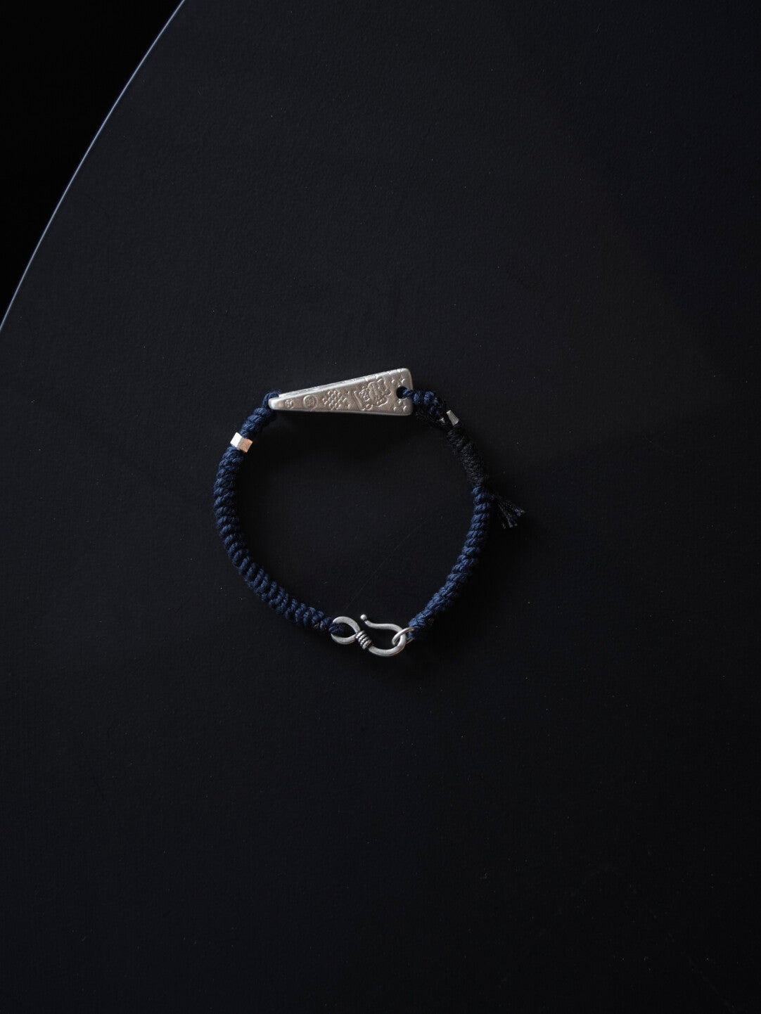 Good News Buckle Braided Rope Bracelet,Blue / 14cm (total length about 16.5cm),Lumivault.