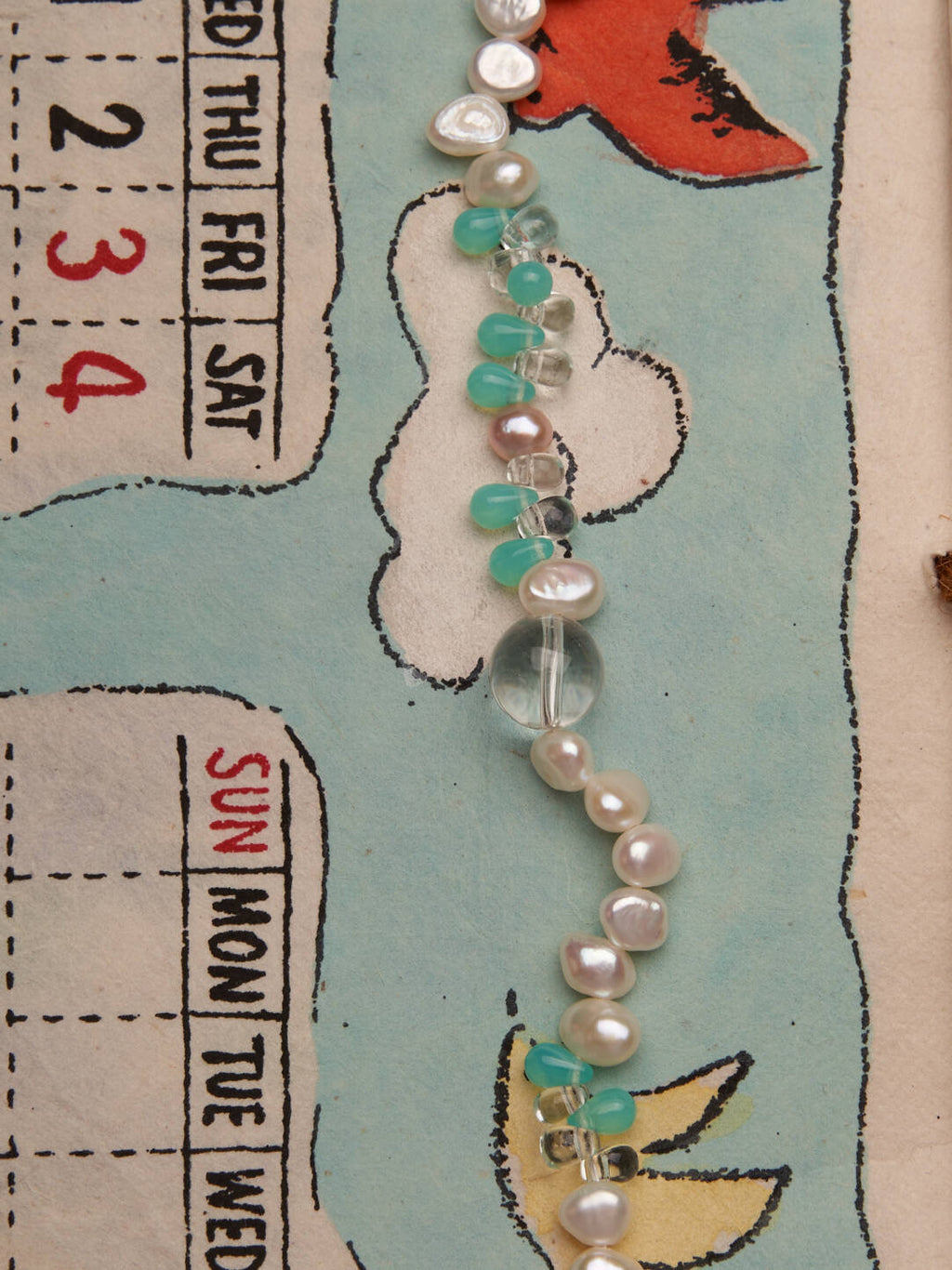 Green Grape Sparkling Water Beaded Bracelet,Lumivault.