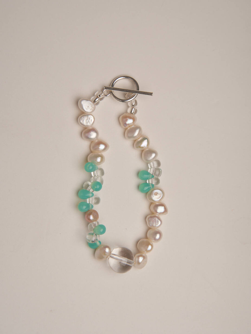 Green Grape Sparkling Water Beaded Bracelet,Lumivault.