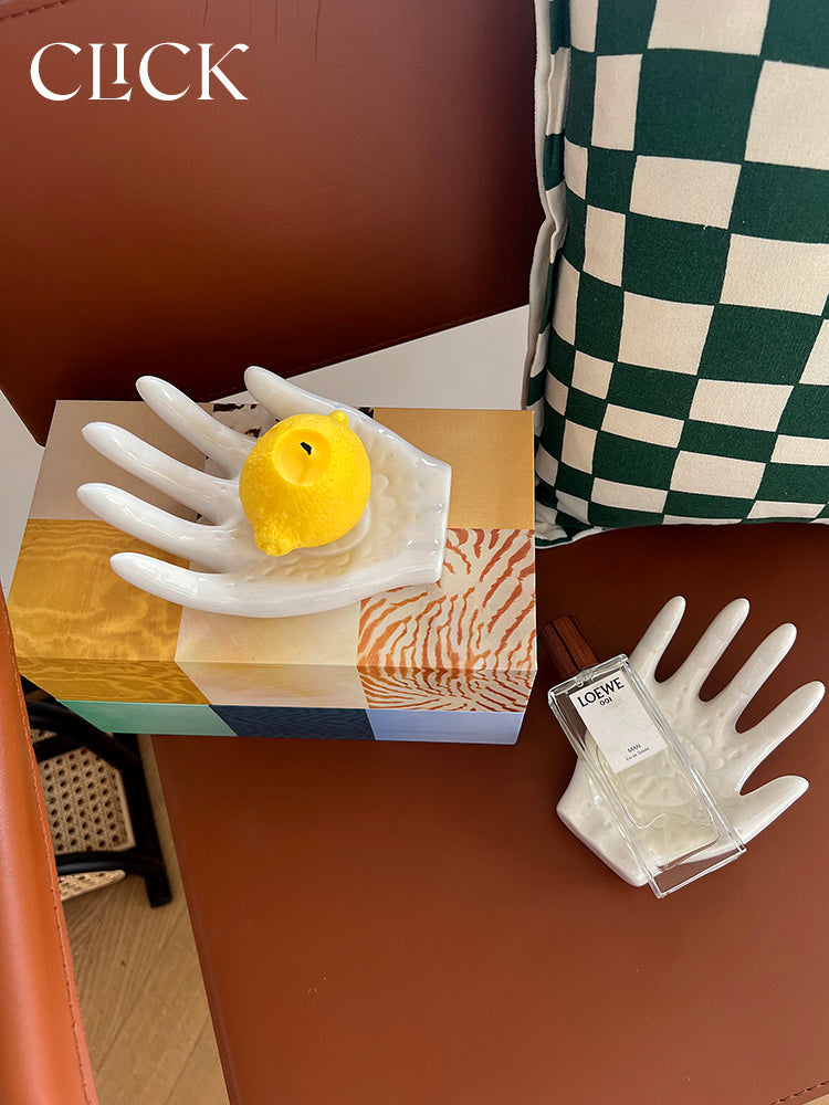 Hand Shaped Ceramic Ring Holder,Lumivault.