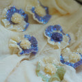 Handmade Beaded FLower Earrings,Lumivault.