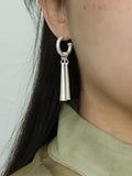 Handmade Bell Silver Earrings,Lumivault.